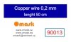 Omask 90013 Copper wire 0,2 mm lenght 50 cm